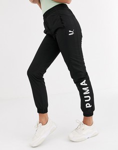 Черные джоггеры с логотипом Puma-Черный