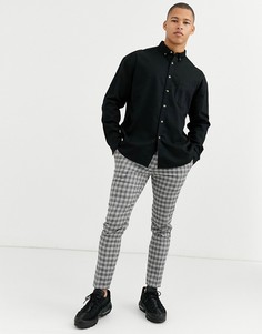 Черная джинсовая рубашка из органического хлопка ASOS DESIGN-Черный