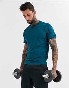 Сине-зеленая футболка с логотипом adidas performance-Зеленый