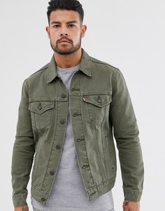 Парусиновая куртка оливкового цвета Levis - original (night)-Зеленый Levis®