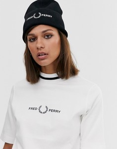 Шапка-бини с графическим принтом Fred Perry-Черный