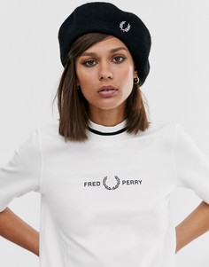 Шерстяной берет Fred Perry-Черный