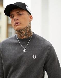 Серый свитшот с круглым вырезом Fred Perry