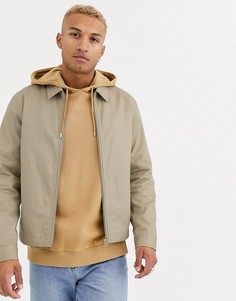 Светло-бежевая куртка Харрингтон ASOS DESIGN-Светло-бежевый