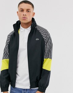 Темно-синяя олимпийка со складываемым капюшоном и вставкой Lacoste L!VE-Темно-синий