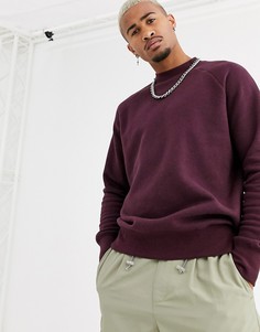 Бордовый свитшот Topman-Красный
