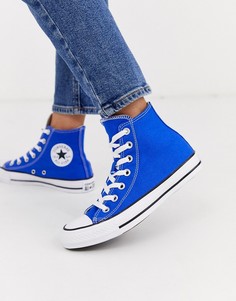 Ярко-синие высокие кеды Converse Chuck Taylor All Star-Синий