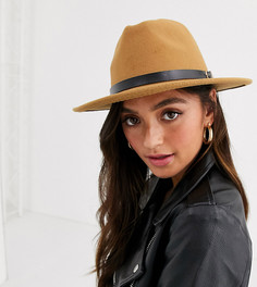 Эксклюзивная бежевая шляпа с пряжкой My Accessories London-Бежевый