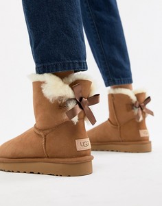 Ботинки с бантами Ugg Mini Bailey-Светло-коричневый