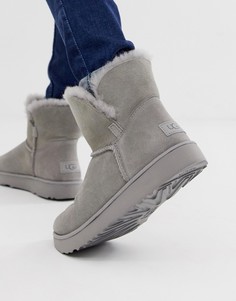Серые классические укороченные ботинки с манжетами Ugg-Серый