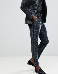 Зеленые брюки скинни с принтом пейсли ASOS DESIGN-Зеленый