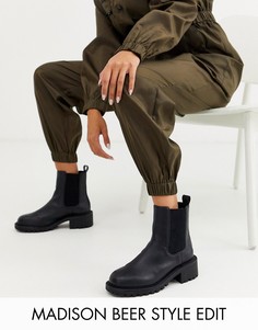 Черные массивные ботинки челси ASOS DESIGN Action-Черный