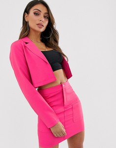 Укороченный розовый пиджак Lasula