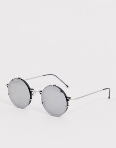 Серебристые круглые солнцезащитные очки Spitfire IFT-Серебряный