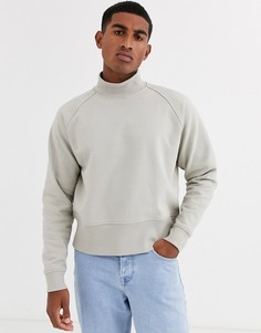 Бежевый oversize-свитшот ASOS WHITE