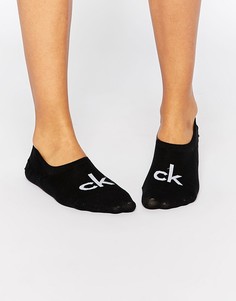 Низкие носки с логотипом в стиле ретро Calvin Klein-Черный