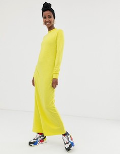 Трикотажное платье макси ASOS DESIGN-Зеленый