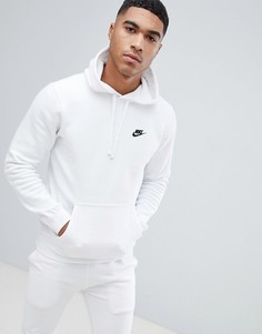 Худи белого цвета с вышитым логотипом Nike 804346-100-Белый