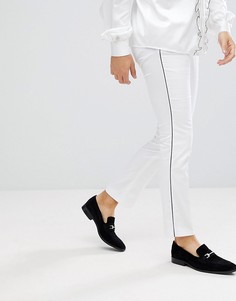Облегающие брюки с полосами по бокам Noose & Monkey-Белый