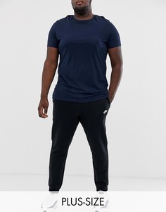 Черные джоггеры с логотипом Nike Plus Club Plus 804408-010-Черный