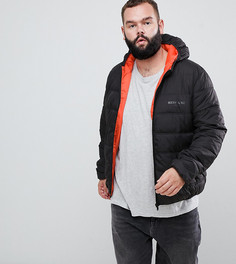Черная дутая куртка с капюшоном Sixth June эксклюзивно для ASOS-Черный