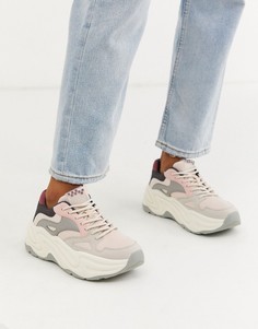 Разноцветные кроссовки на массивной подошве Bershka-Мульти