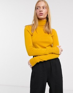 Джемпер с высоким воротником Only-Желтый