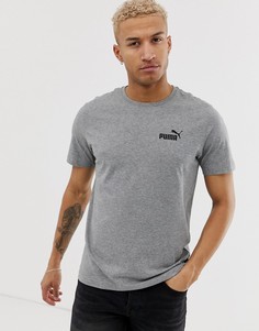 Серая футболка с маленьким логотипом Puma Essentials-Серый