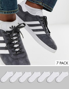 Набор из 7 пар белых спортивных носков ASOS DESIGN - Скидка-Белый