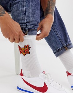 Спортивные носки с принтом ASOS DESIGN-Белый