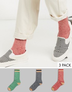 3 пары толстых носков ASOS DESIGN - Скидка-Мульти