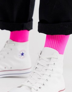 Неоново-розовые спортивные носки ASOS DESIGN-Розовый