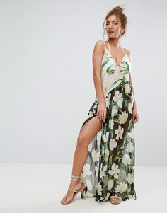 Асимметричное пляжное платье макси ASOS DESIGN Riviera-Мульти