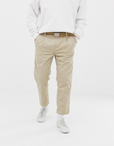 Светло-бежевые суженные книзу брюки Carhartt WIP Abbott-Светло-бежевый