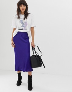 Юбка миди ASOS WHITE-Мульти