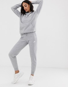 Узкие серые джоггеры Nike essentials-Серый