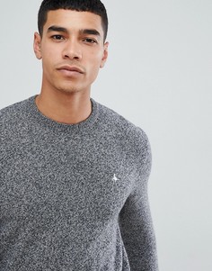 Серый меланжевый джемпер с добавлением шерсти и круглым вырезом Jack Wills Rye