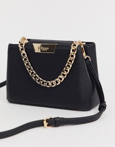 Черная сумка с ручкой-цепочкой Dune-Черный