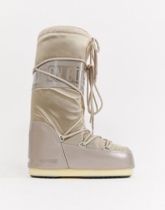 Нейлоновые горнолыжные ботинки платинового цвета Moon Boot-Золотой