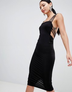 Платье миди ASOS DESIGN-Черный
