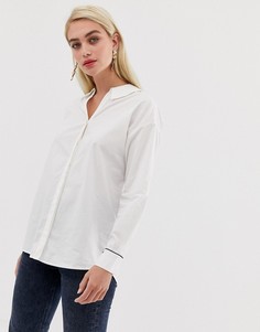 Белая рубашка с вырезом на спине и отделкой Vero Moda-Белый
