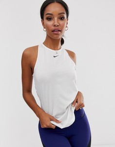 Белая спортивная майка Nike Pro-Белый