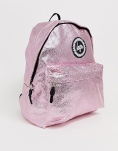 Сумка-рюкзак с эффектом металлик Hype-Розовый
