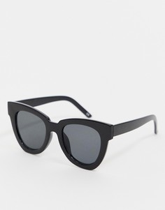 Массивные солнцезащитные очки \кошачий глаз\" ASOS DESIGN-Черный