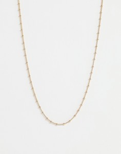 Золотистое ожерелье-цепочка ASOS DESIGN-Золотой
