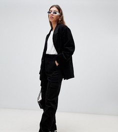 Черные вельветовые брюки с карманами Weekday-Черный