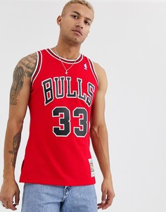 Красная трикотажная майка Mitchell & Ness Chicago Bulls Scottie Pippen Swingman-Красный