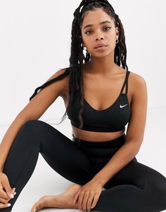 Черный бюстгальтер Nike Yoga
