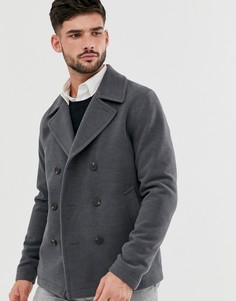 Темно-серое пальто-бушлат Jack & Jones Originals-Серый