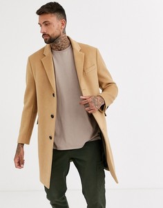 Бежевое пальто Topman-Коричневый